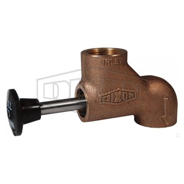 Direct Mount Push-Pull Drain Valve, 3/4 in Nominal, Female NPT End Style, Brass